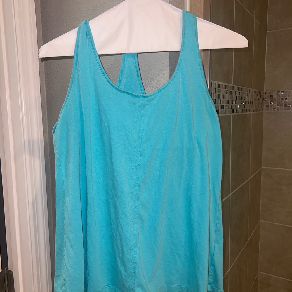 Patagonia Bright Turquoise Racerback Tank Top